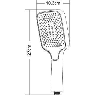 Лейка для душа Orange S14HSb 1 режим струи черный
